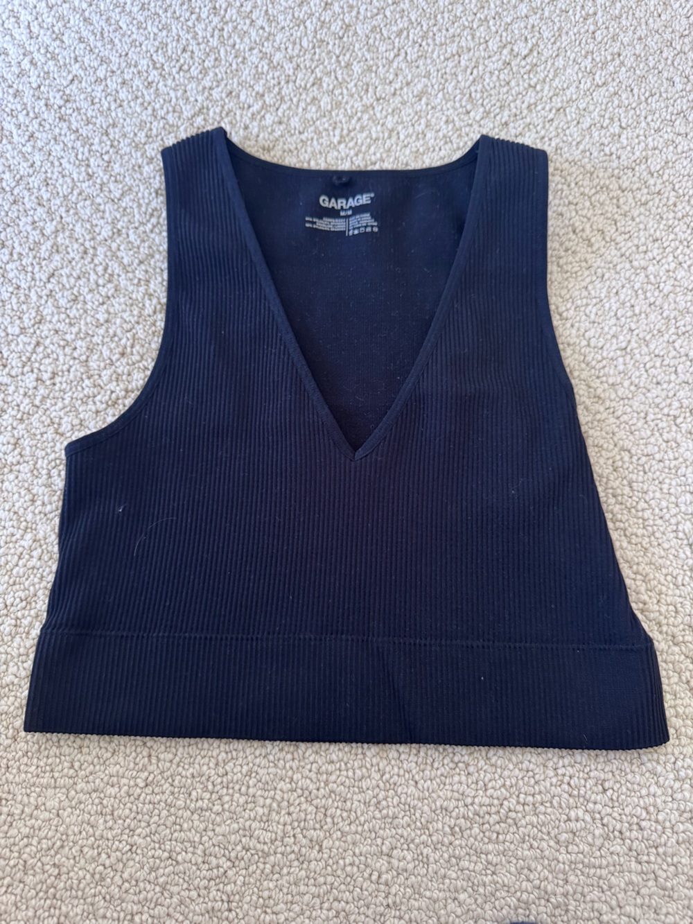 Navy Garage Tank Top